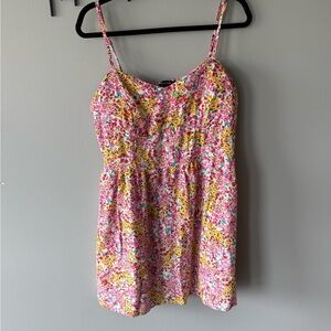 New Look Multicolor Spaghetti Strap Floral Summer Dress